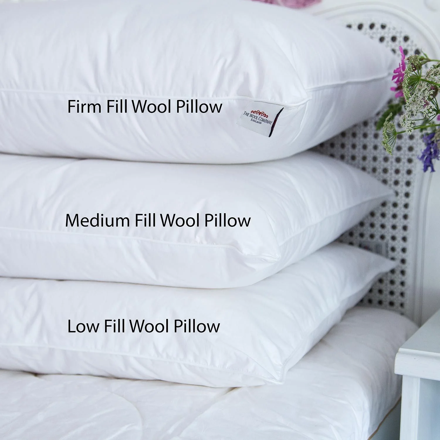British 100% Wool Pillow - Medium Fill - Image 3