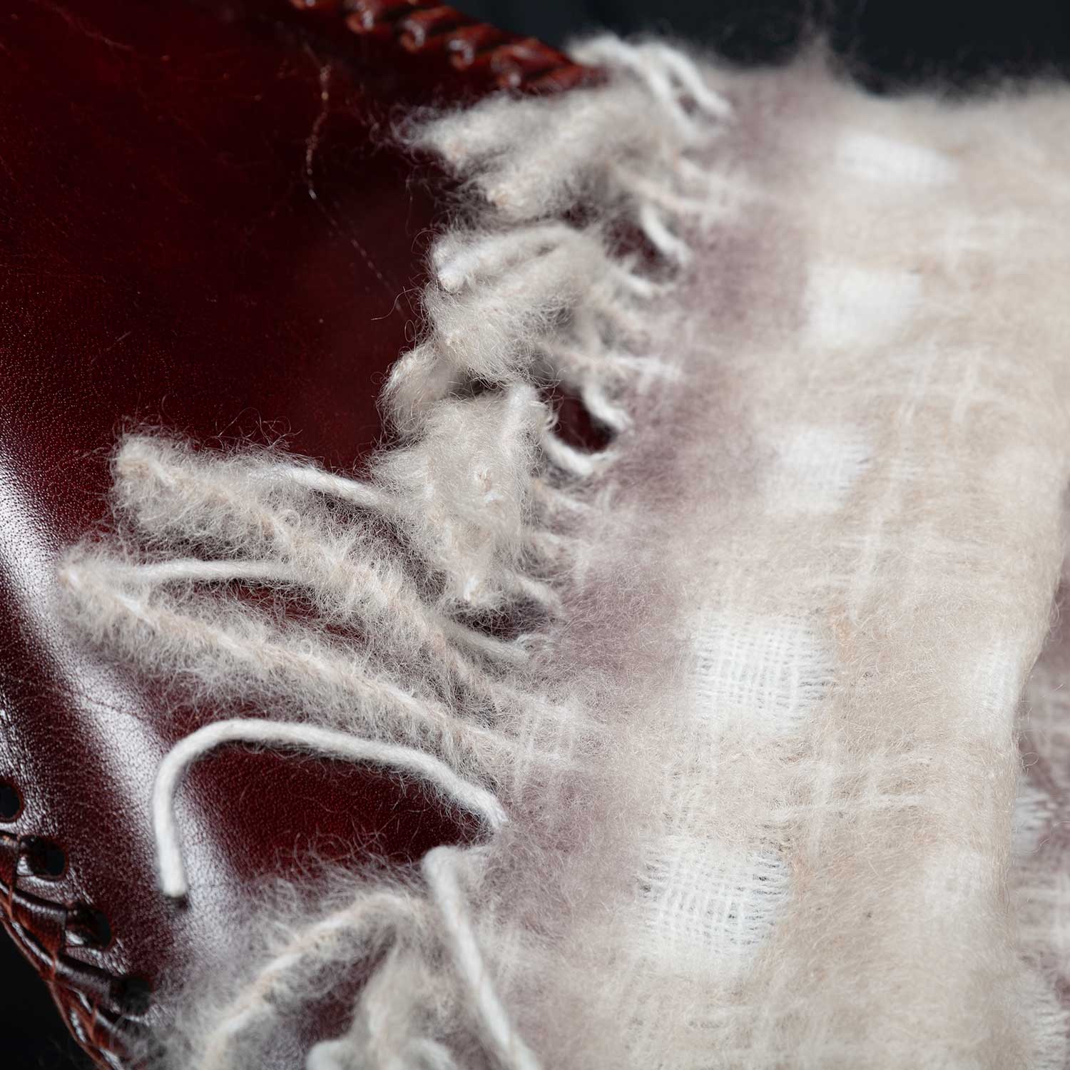 Carmen Mohair Blanket Coffee Cream - Image 6
