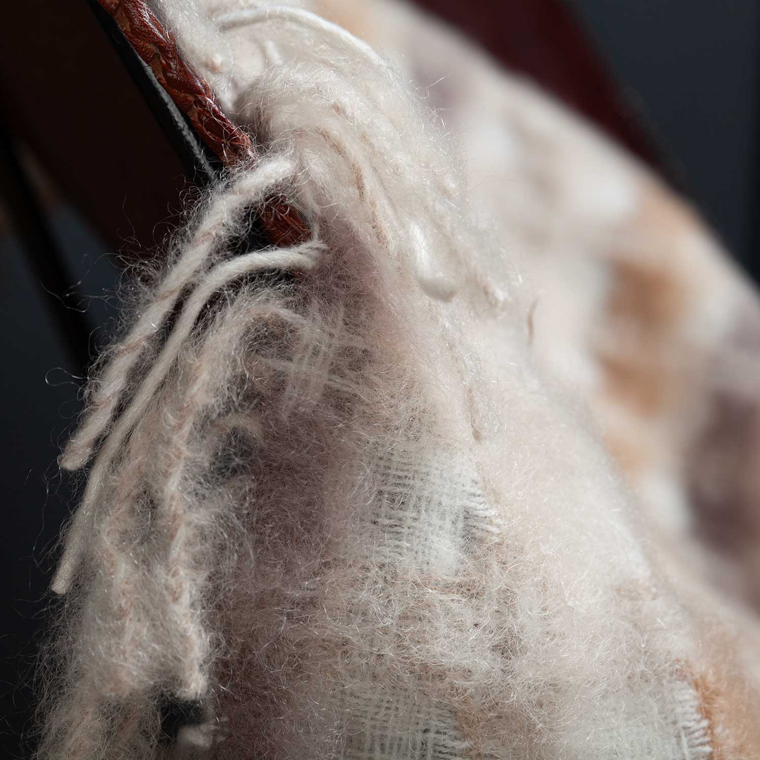 Carmen Mohair Blanket Coffee Cream - Image 7