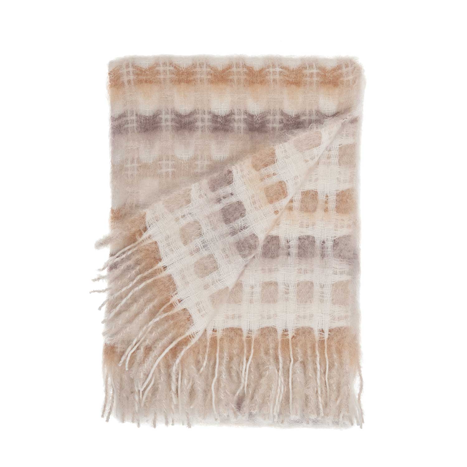 Carmen Mohair Blanket Coffee Cream - Image 9