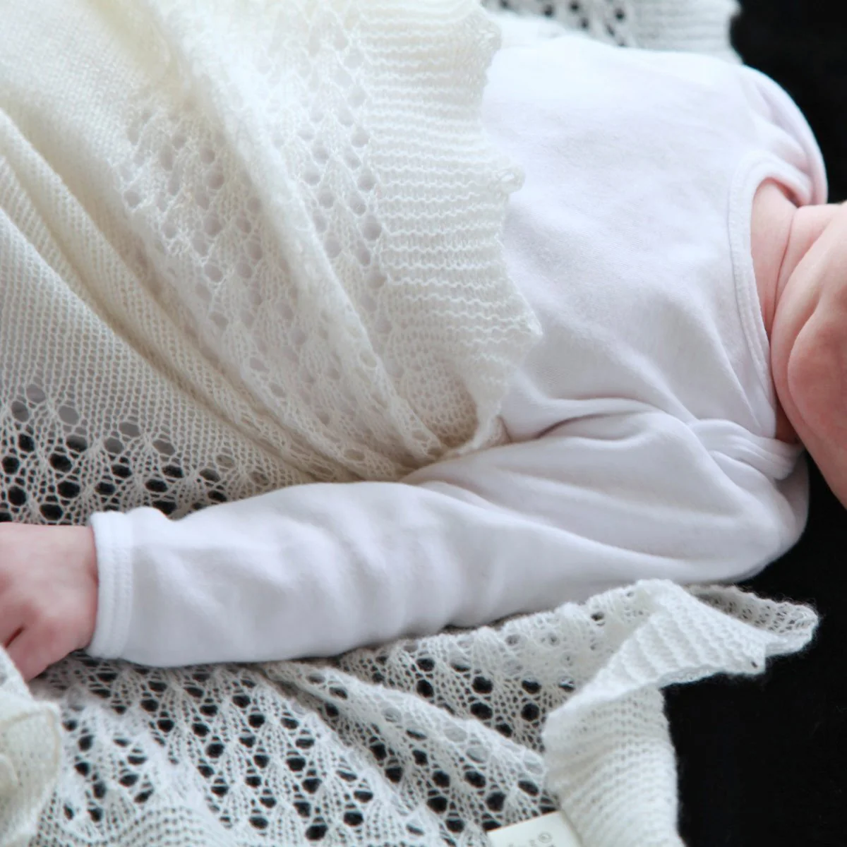 Cashmere Lace Baby Shawl - Image 4