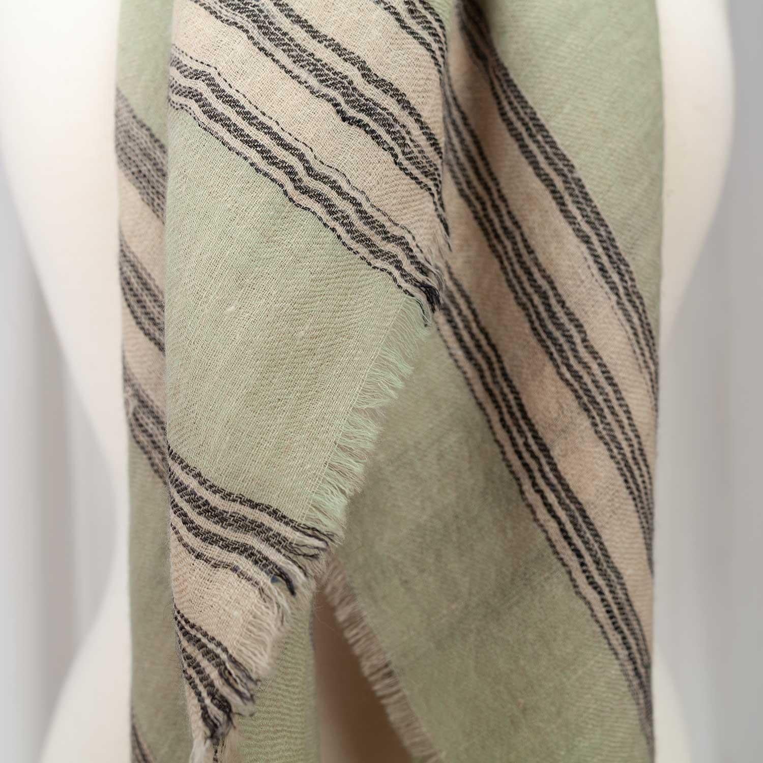 Cashmere Square Shawl Sage - Image 5