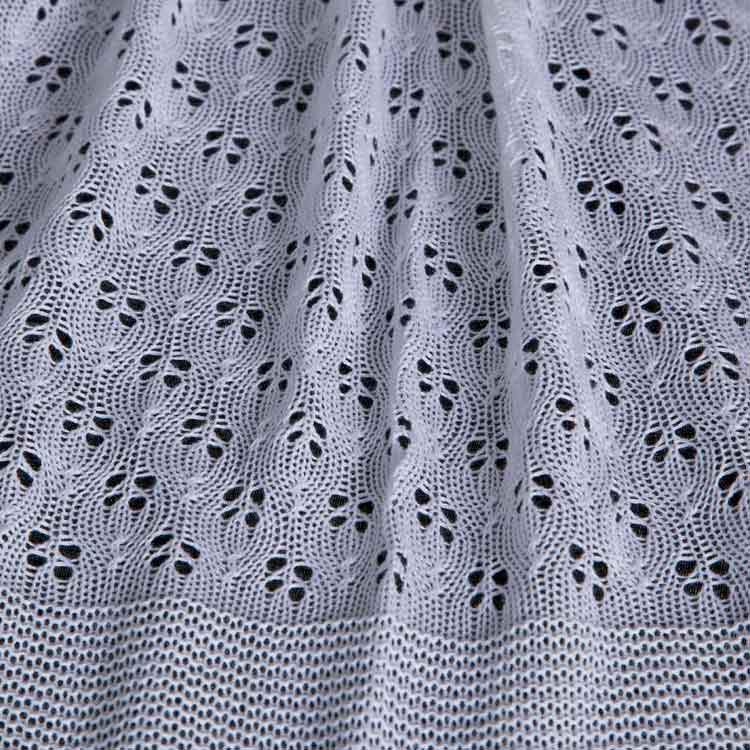 Cotton Christening Shawl White - Image 4