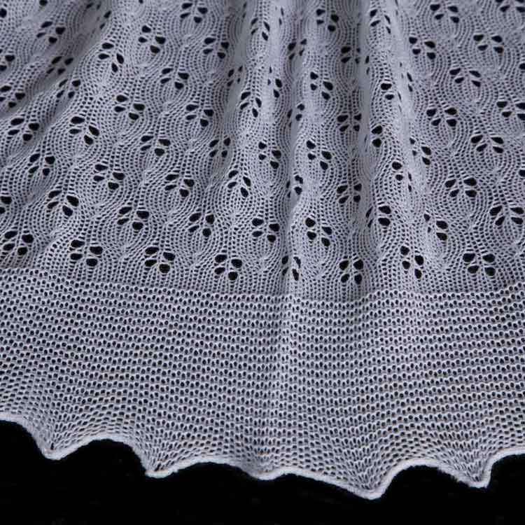Cotton Christening Shawl White - Image 5