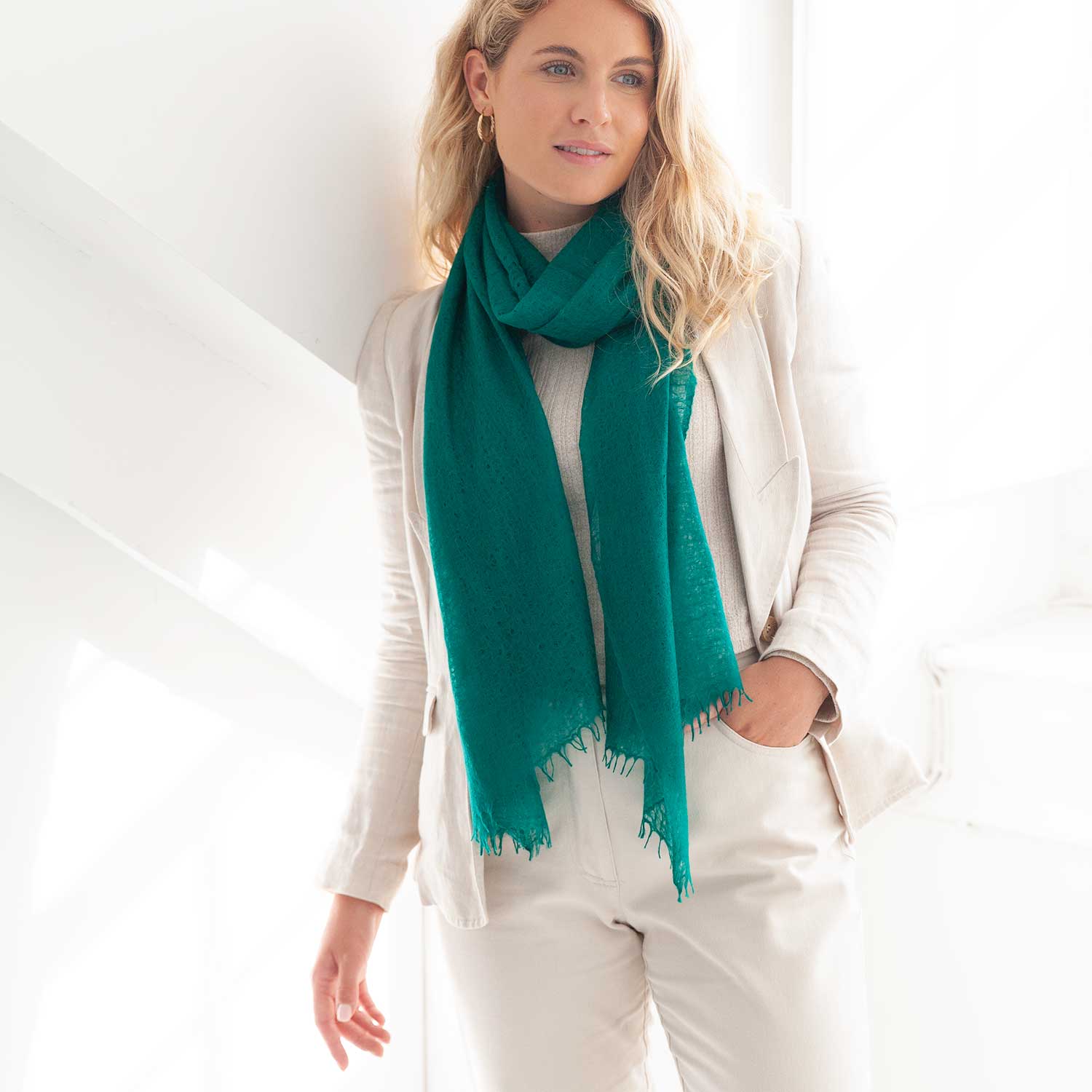 Diaphanous Pashmina Emerald - Image 2
