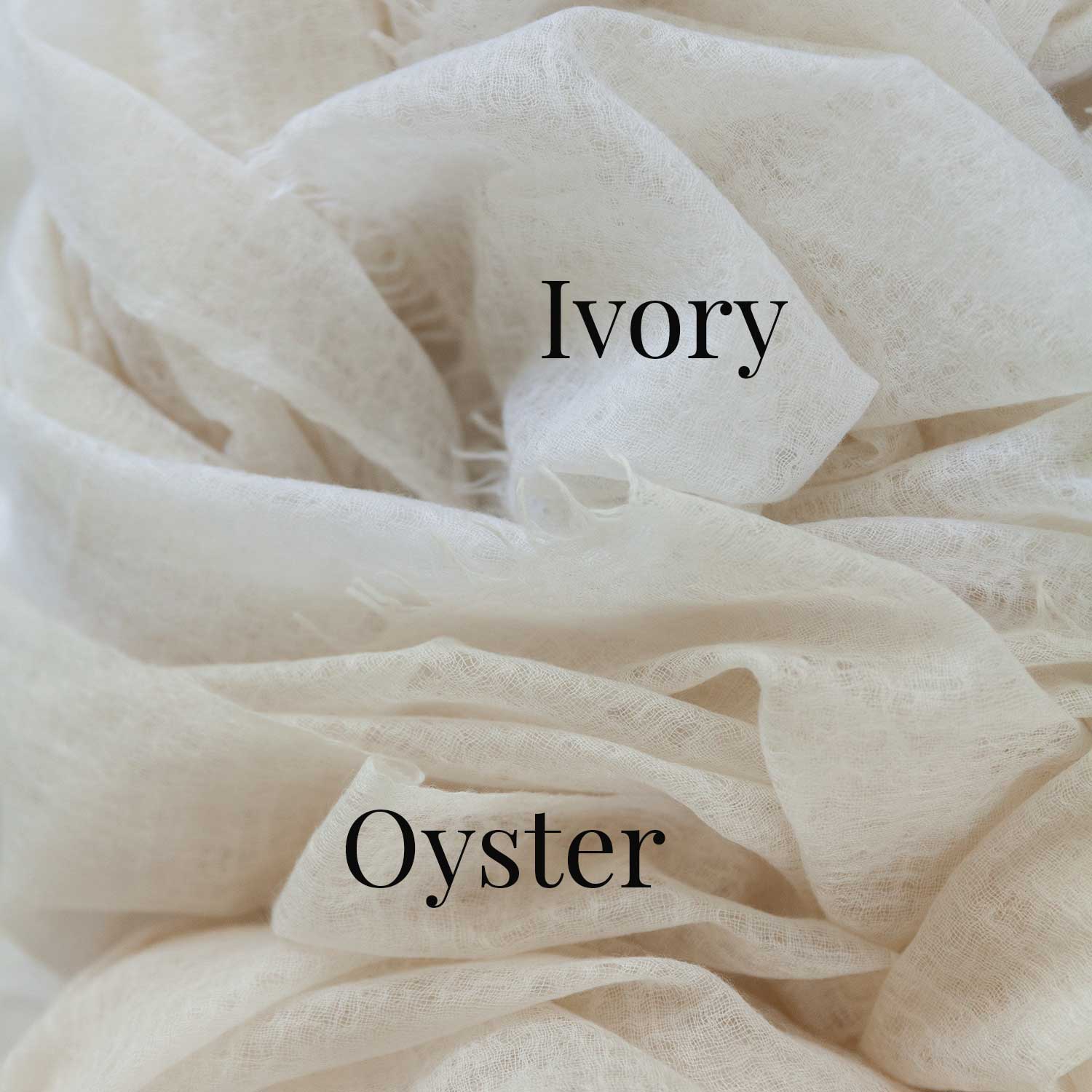 Diaphanous Pashmina Ivory - Image 8