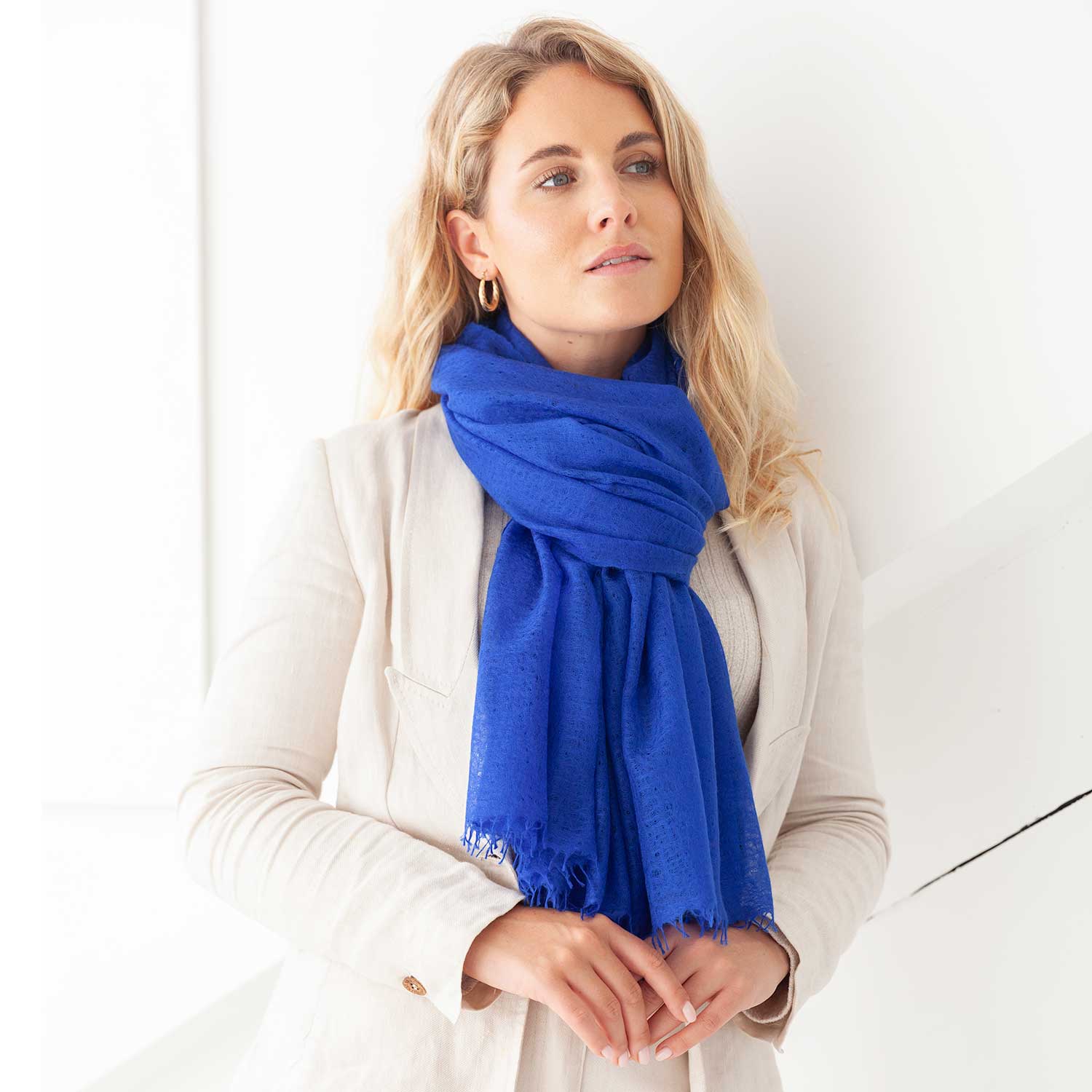 Diaphanous Pashmina Lapis - Image 3