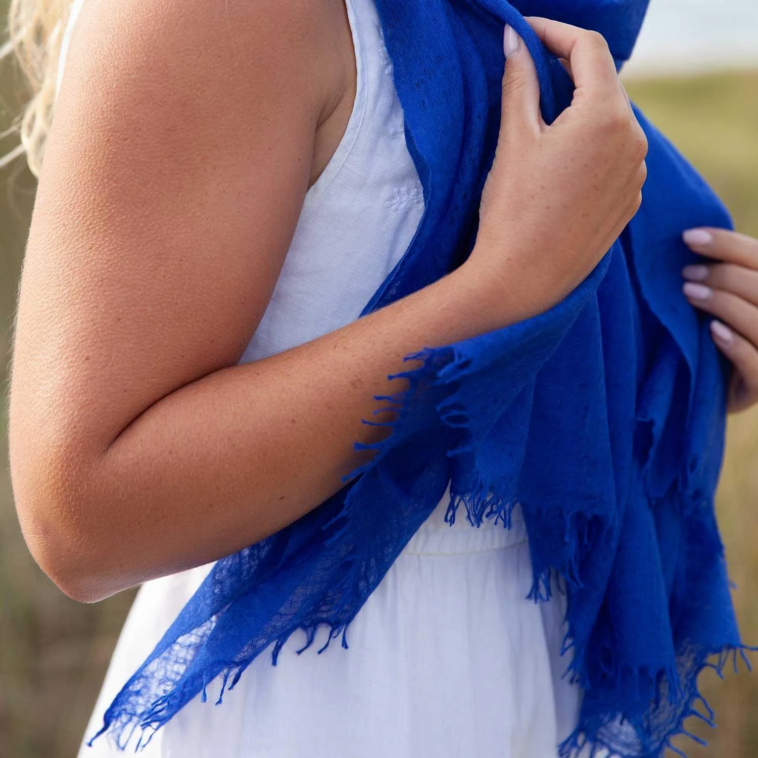 Diaphanous Pashmina Lapis - Image 4