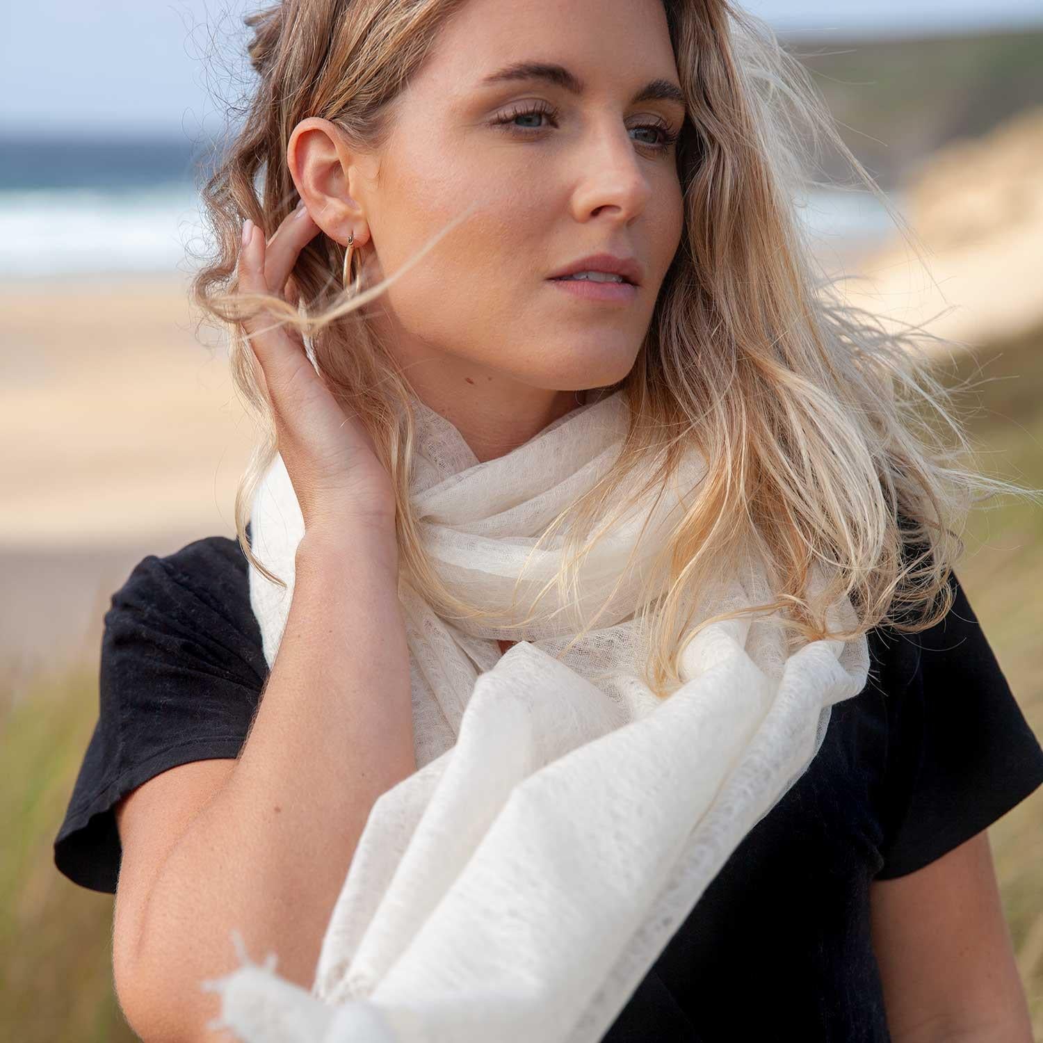 Diaphanous Pashmina Oyster - Image 2