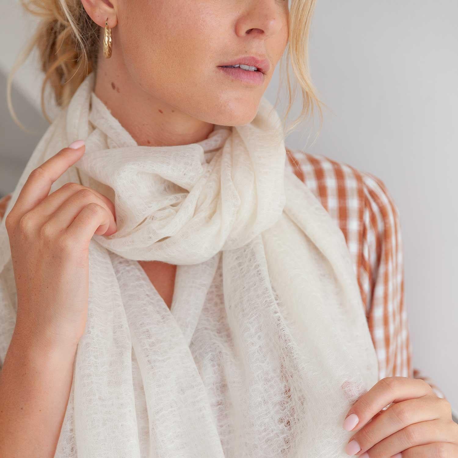 Diaphanous Pashmina Oyster - Image 3