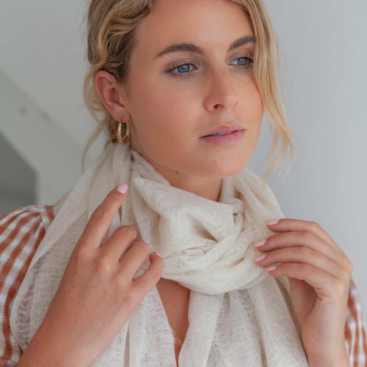 Diaphanous Pashmina Oyster - Image 5