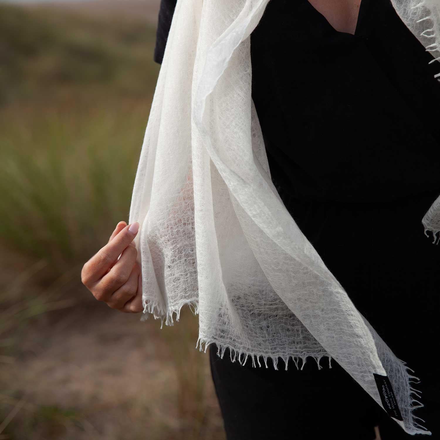 Diaphanous Pashmina Oyster - Image 7