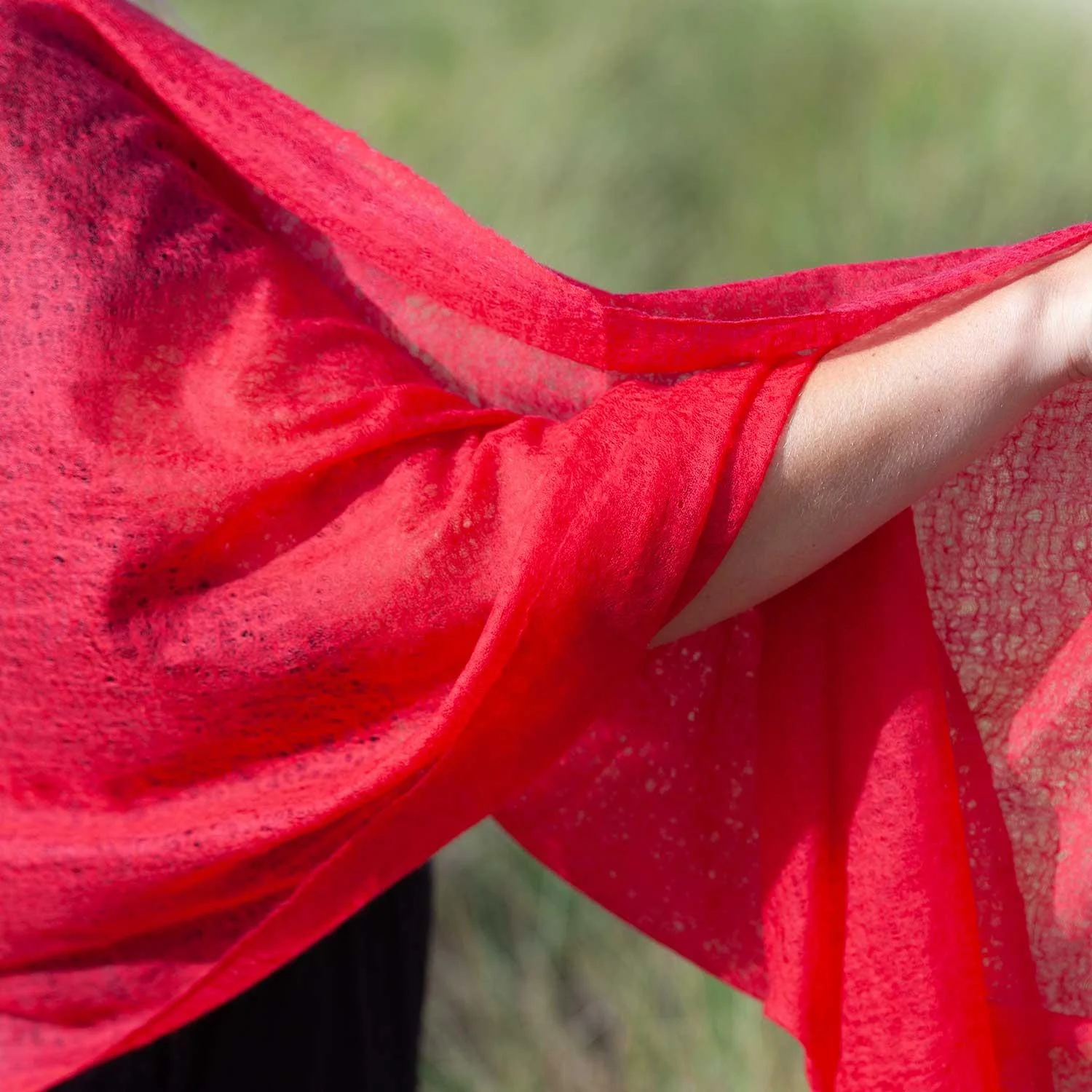 Diaphanous Pashmina Raspberry - Image 4