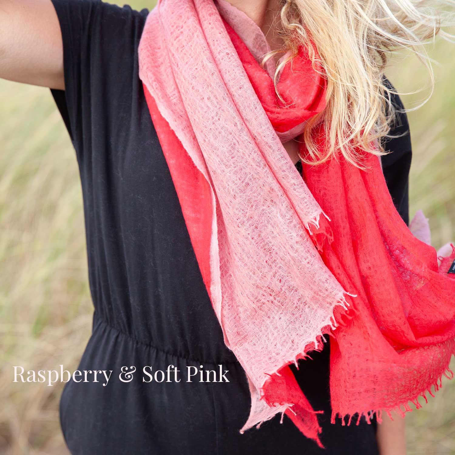 Diaphanous Pashmina Raspberry - Image 9
