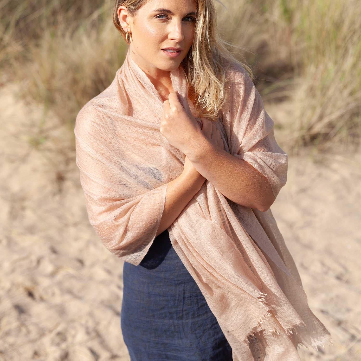 Diaphanous Pashmina Truffle - Image 5
