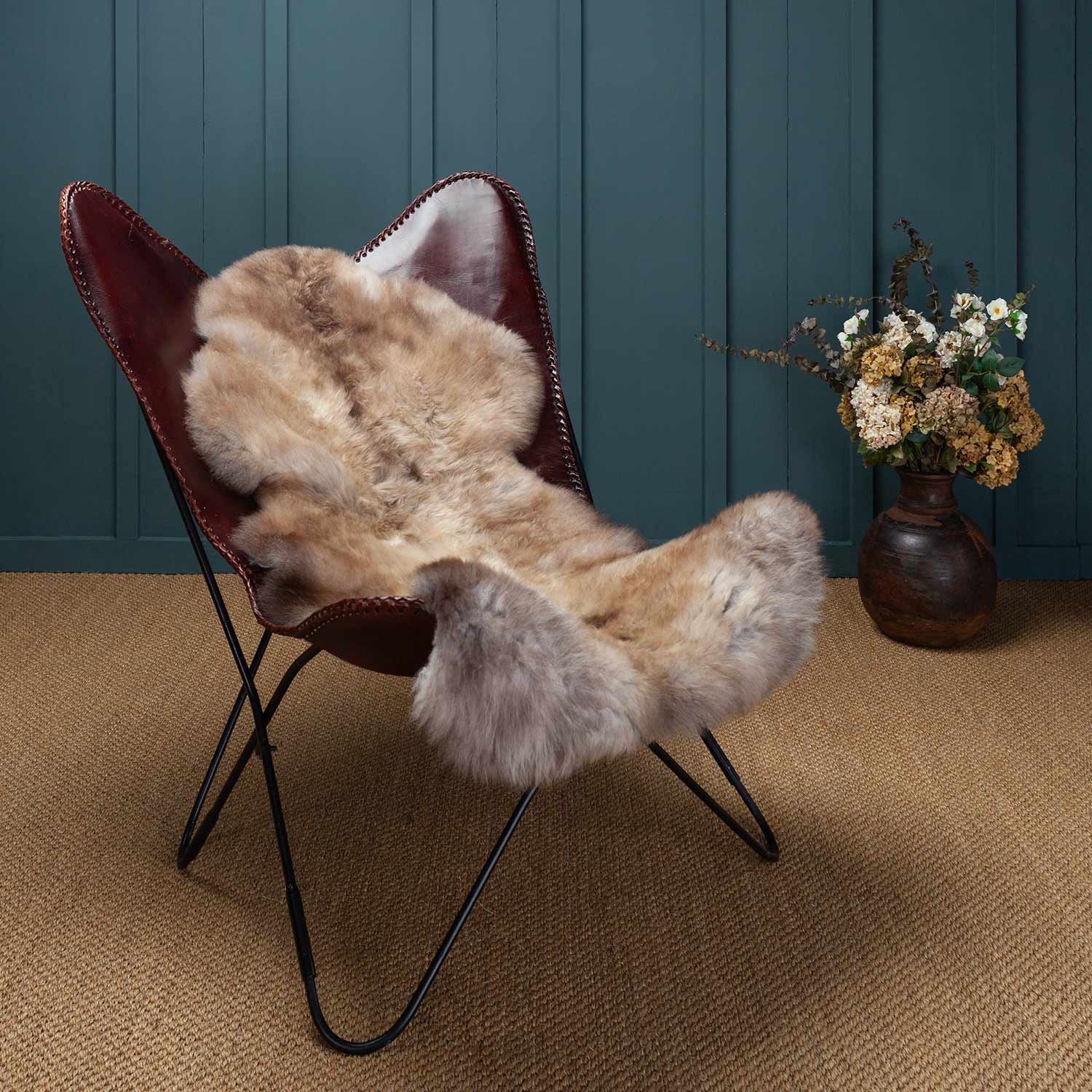 Eco Tanned British Rare-Breed Sheepskin Light Tones - Image 4