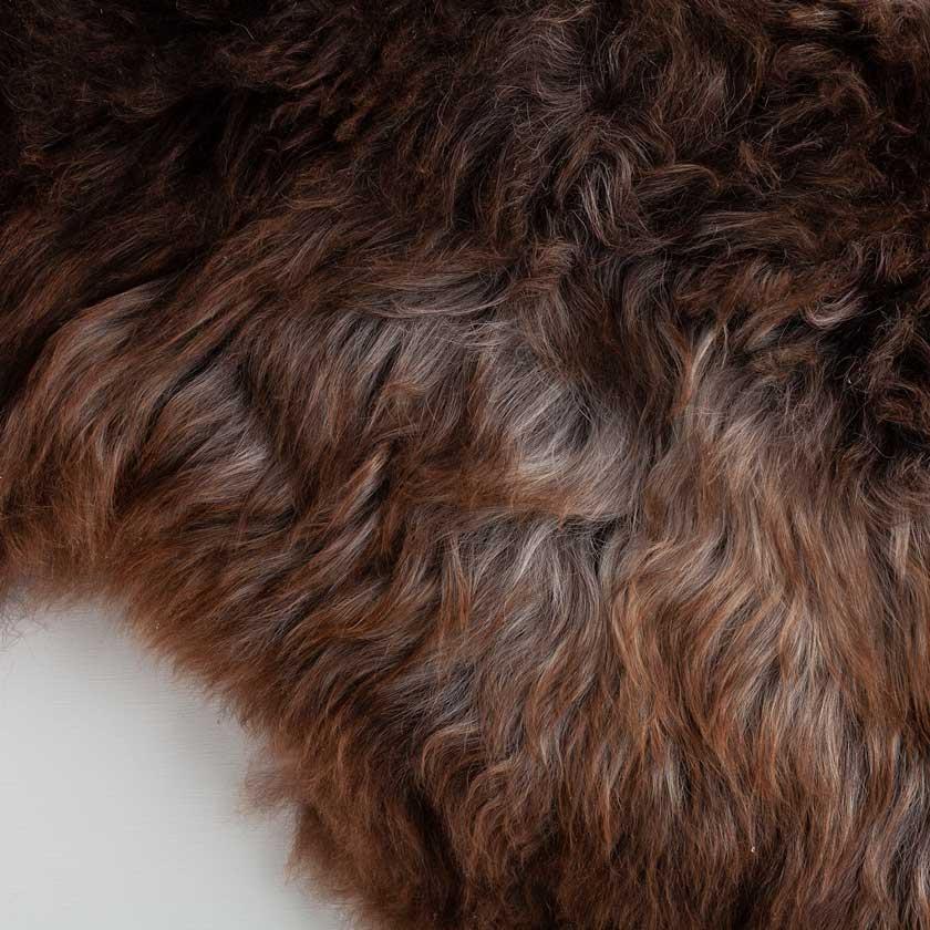 Eco Tanned British Rare-Breed Sheepskin Dark Tones - Image 10