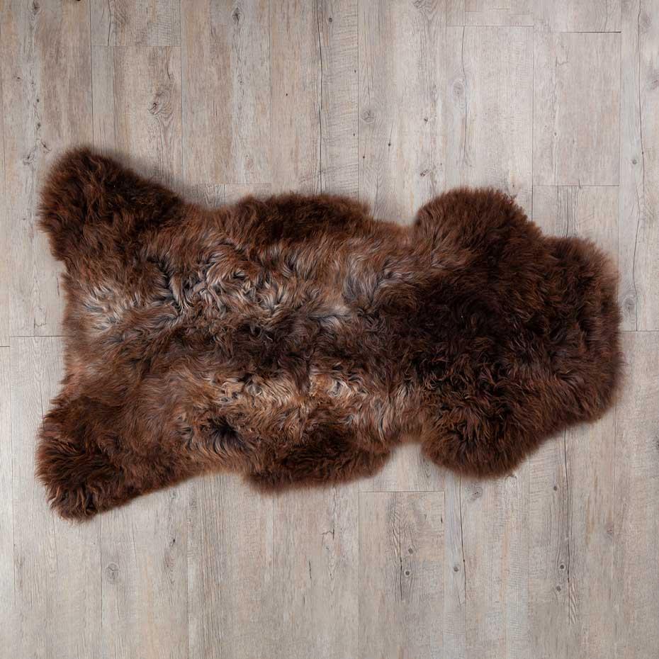 Eco Tanned British Rare-Breed Sheepskin Dark Tones - Image 3