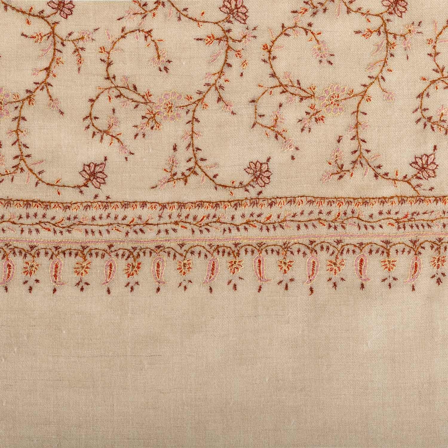 Embroidered Classic Toosh 'Mayajaal Shawl Mallika' - Image 6