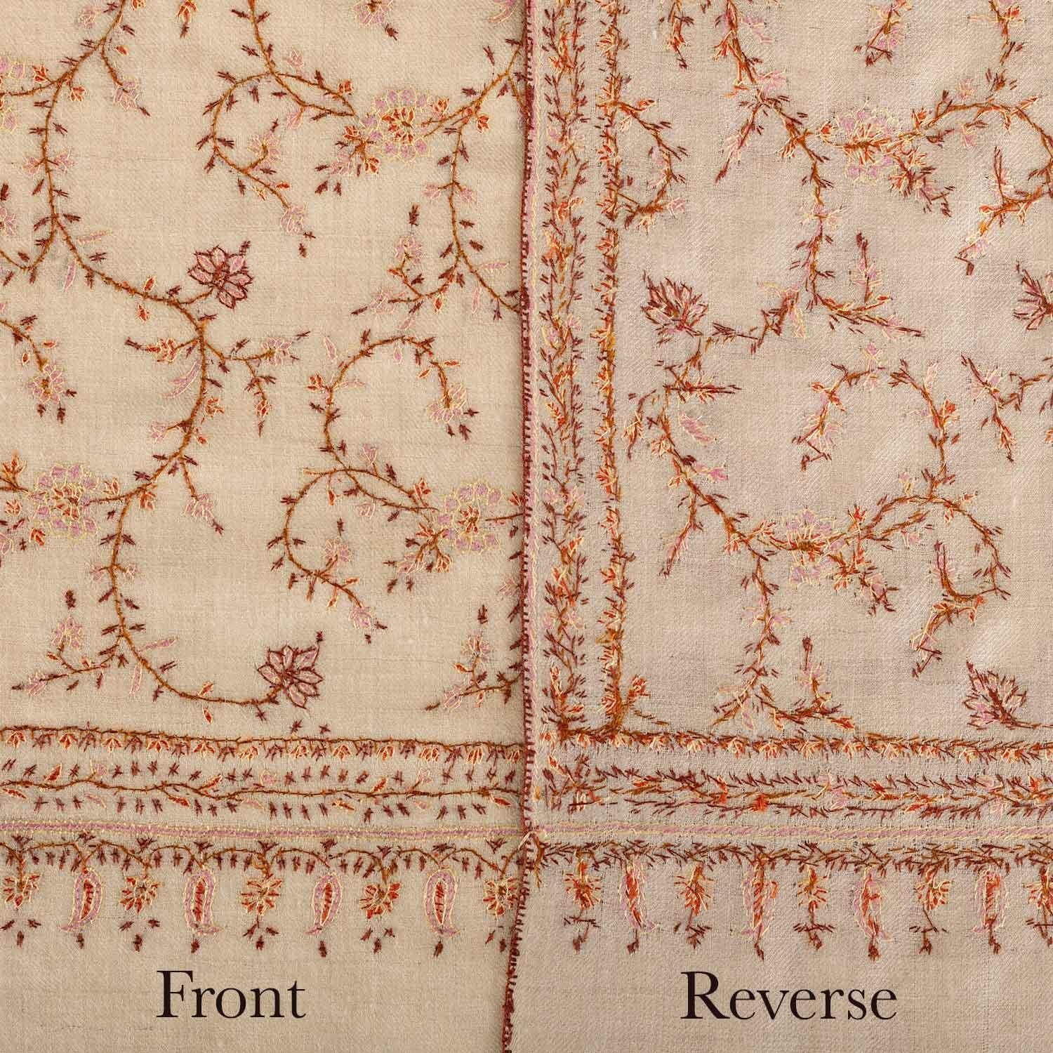 Embroidered Classic Toosh 'Mayajaal Shawl Mallika' - Image 7