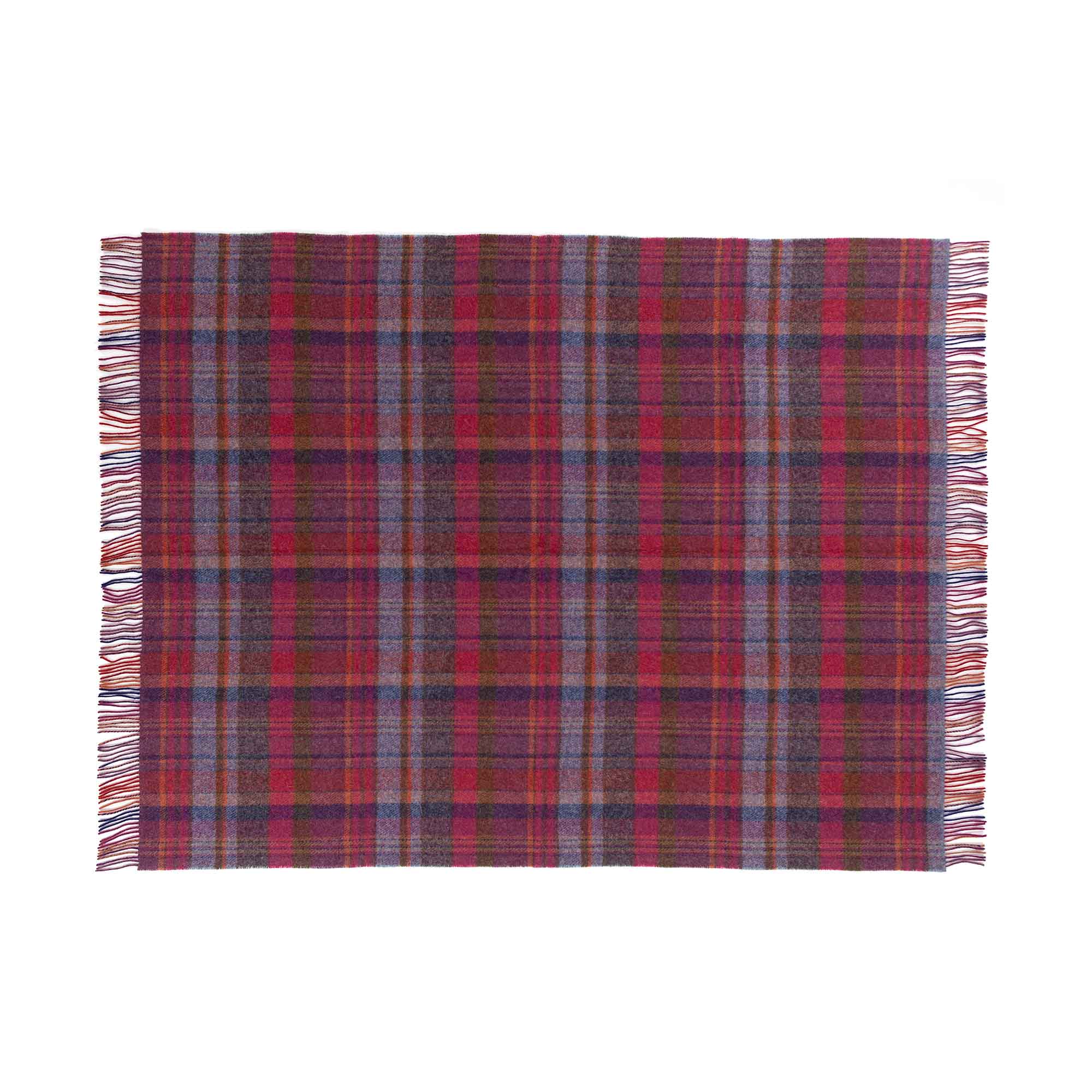 English Country Woollen Throw Bramble - Image 3