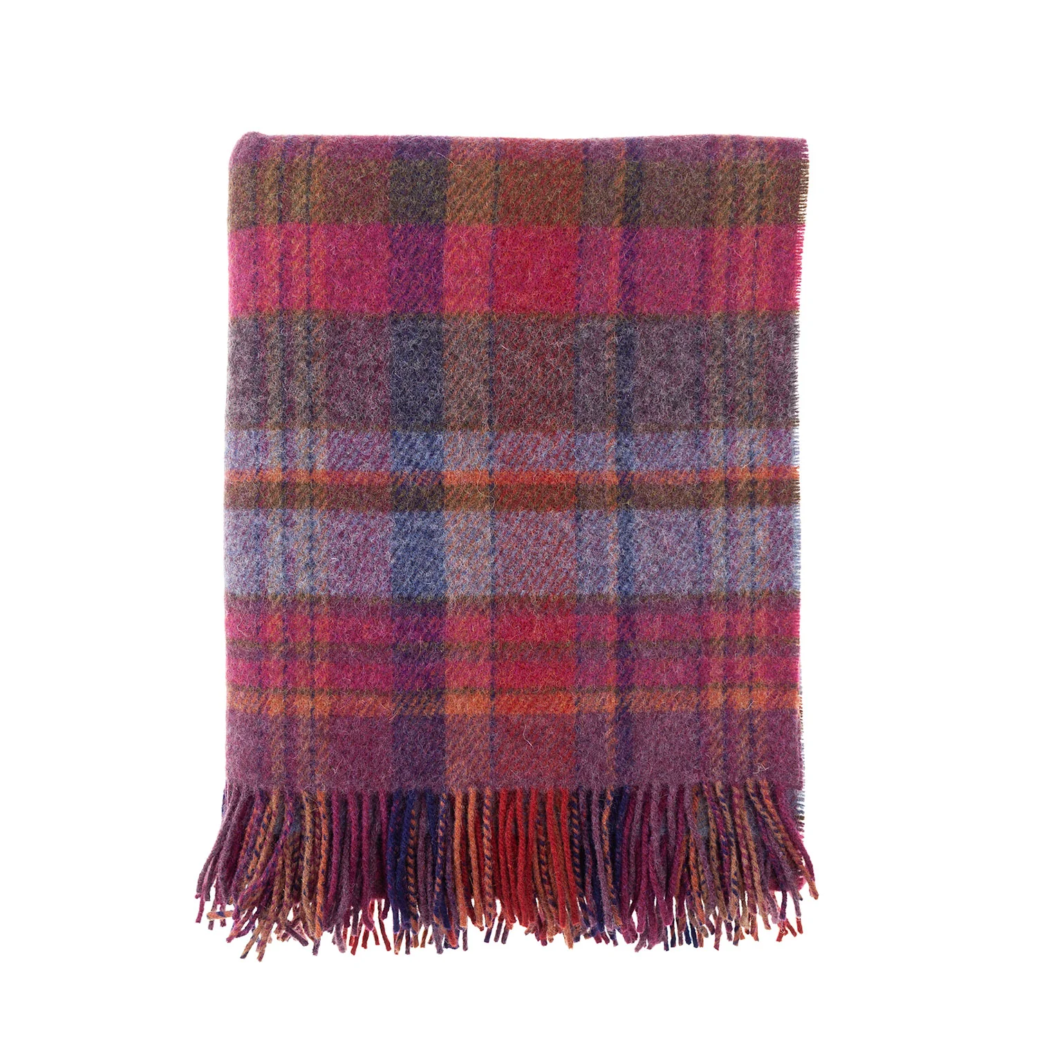 English Country Woollen Throw Bramble - Image 4