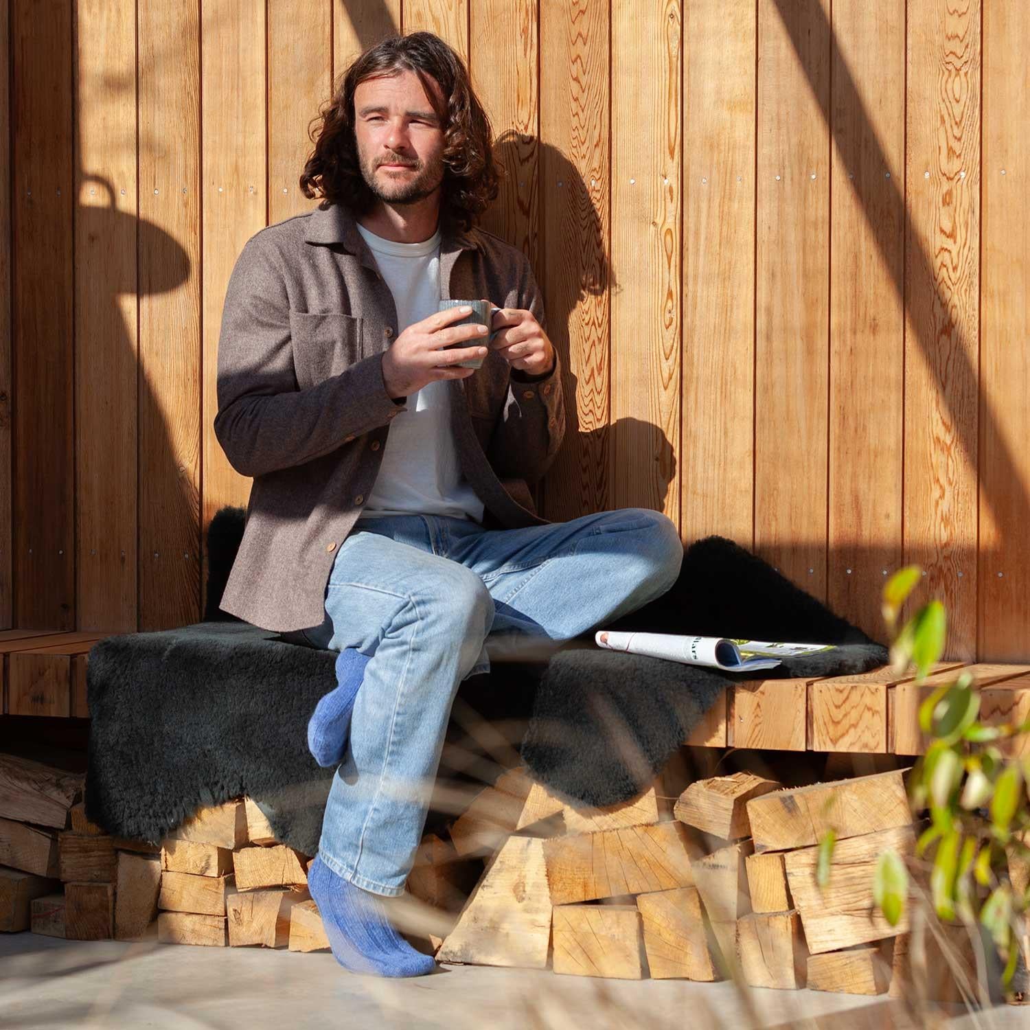 Exclusive Sheepskin Throw Conifer - Image 3
