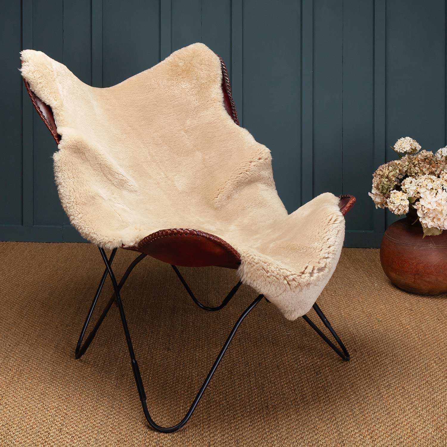 Exclusive Sheepskin Throw Cornsilk - Image 3