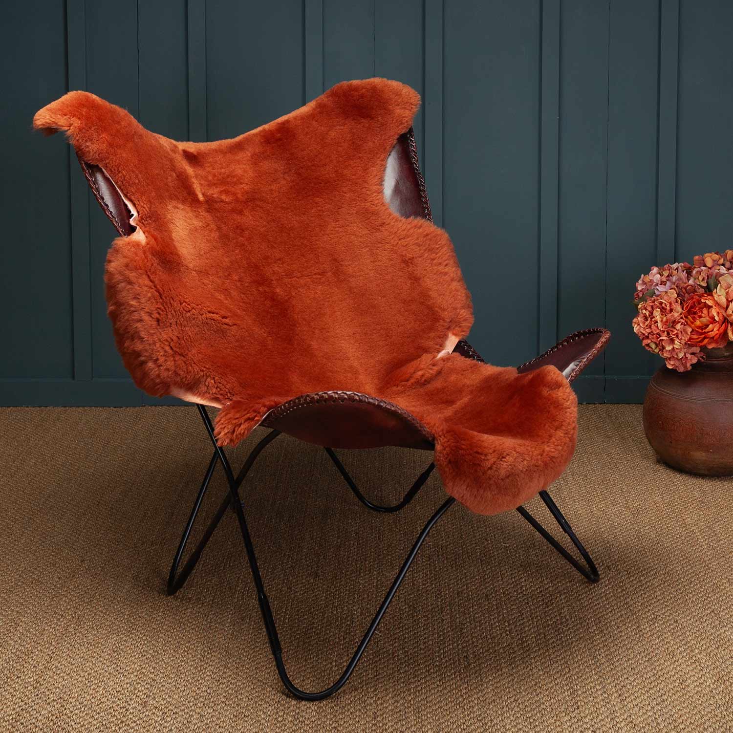 Exclusive Sheepskin Throw Ginger - Image 4