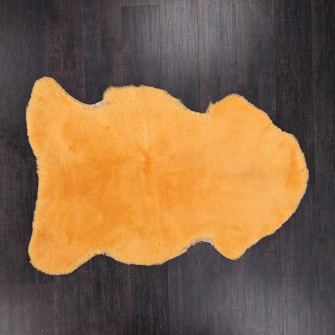 Exclusive Sheepskin Throw Gold - Image 4