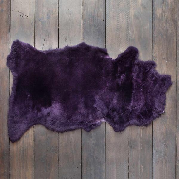 Exclusive Sheepskin Throw Royal Purple - Image 4