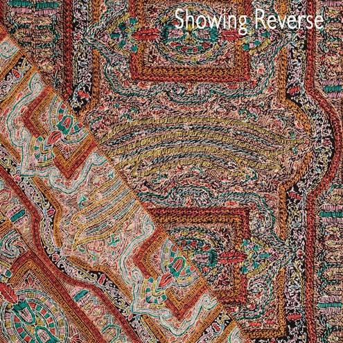 Ganderbal Hand Embroidered Pashmina Mandala - Image 7