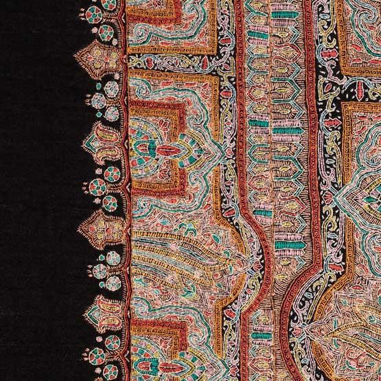 Ganderbal Hand Embroidered Pashmina Mandala - Image 8