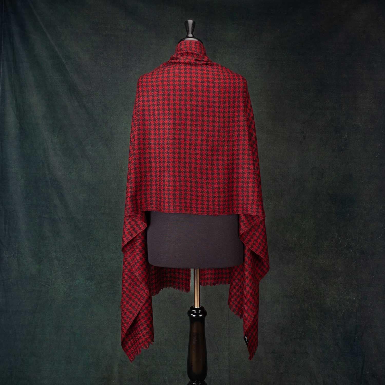 Houndstooth Shawl Russet - Image 3