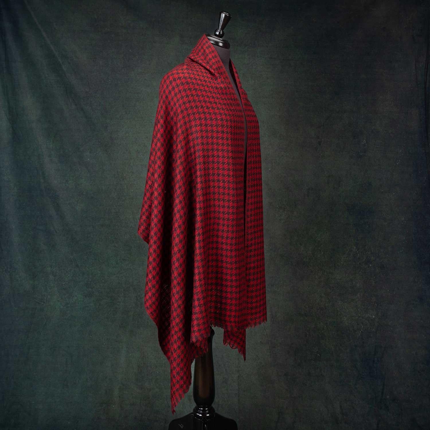Houndstooth Shawl Russet - Image 4