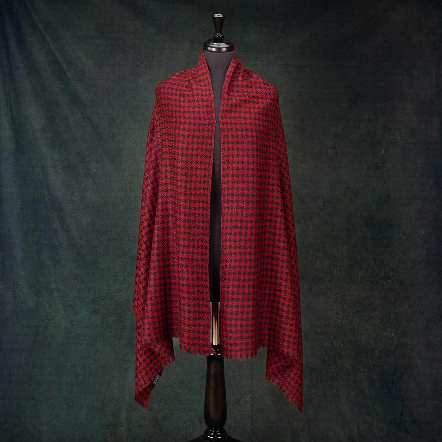 Houndstooth Shawl Russet - Image 5