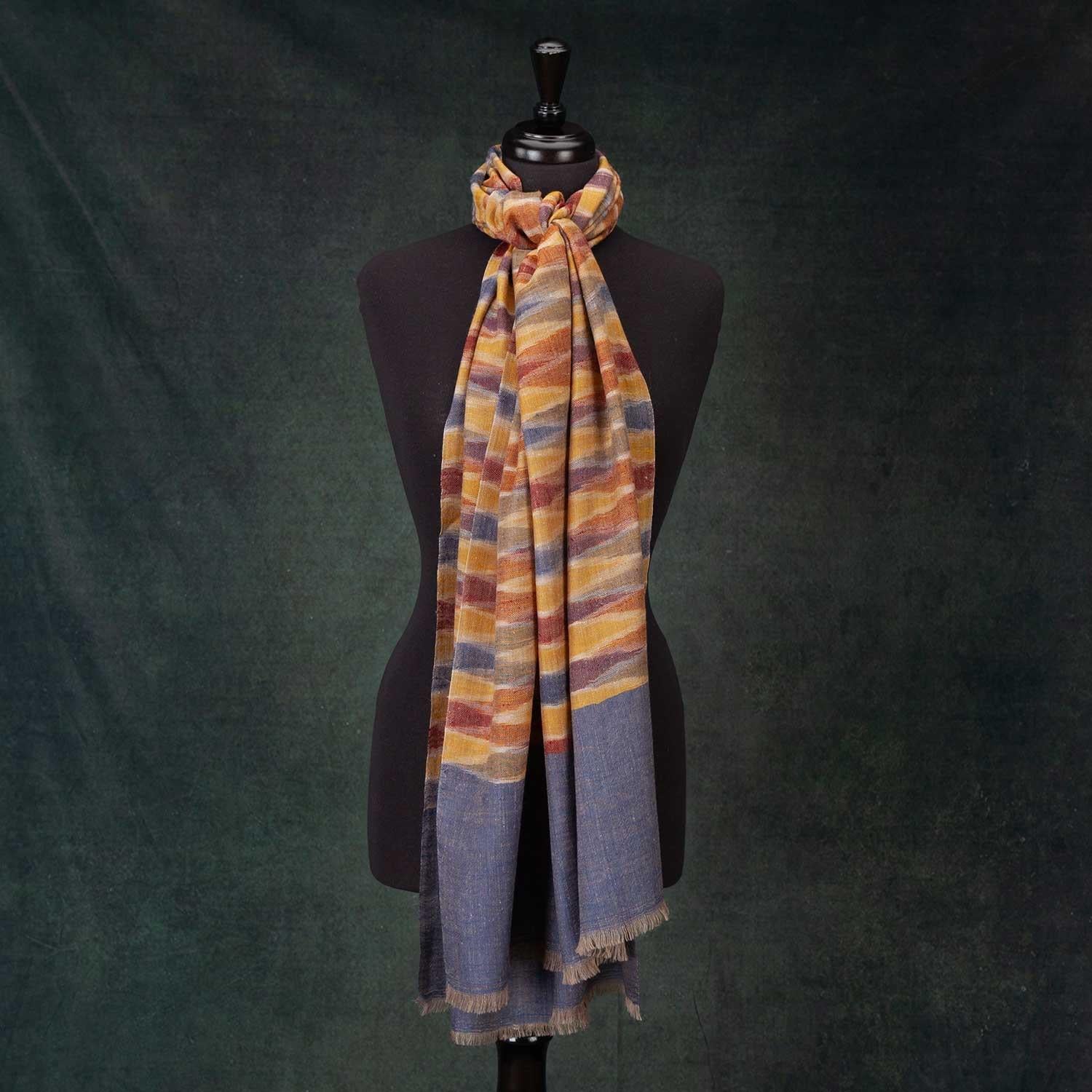Ikat Cashmere Pashmina Rainbow - Image 4