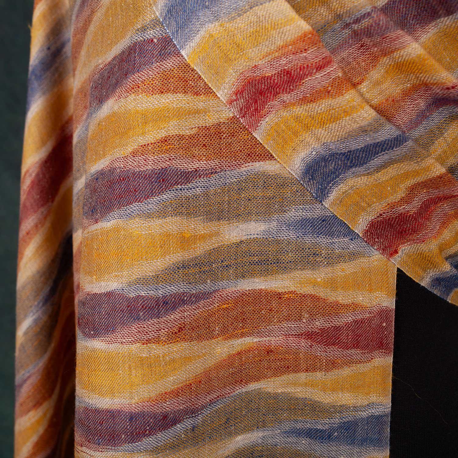 Ikat Cashmere Pashmina Rainbow - Image 5