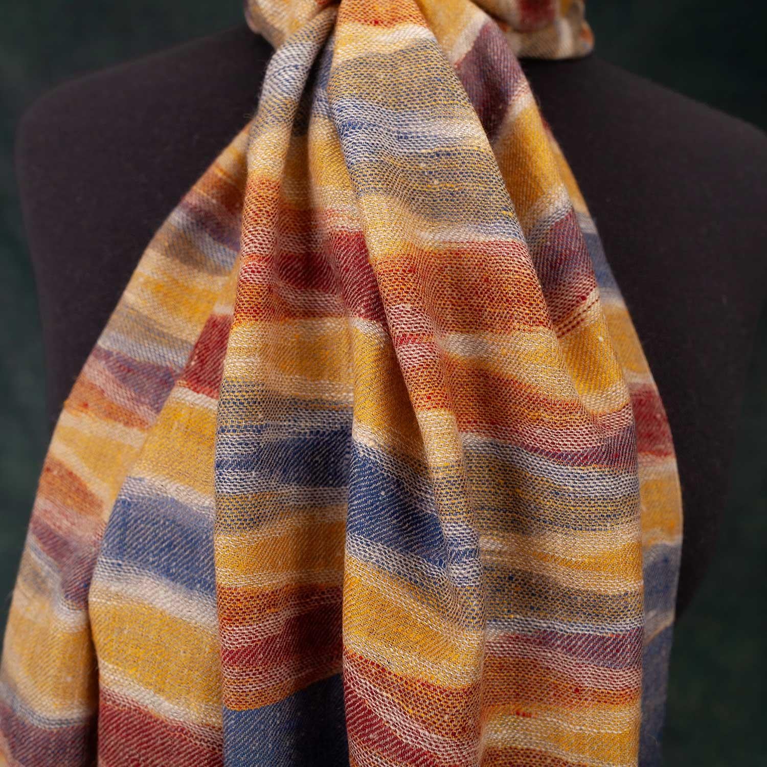 Ikat Cashmere Pashmina Rainbow - Image 7