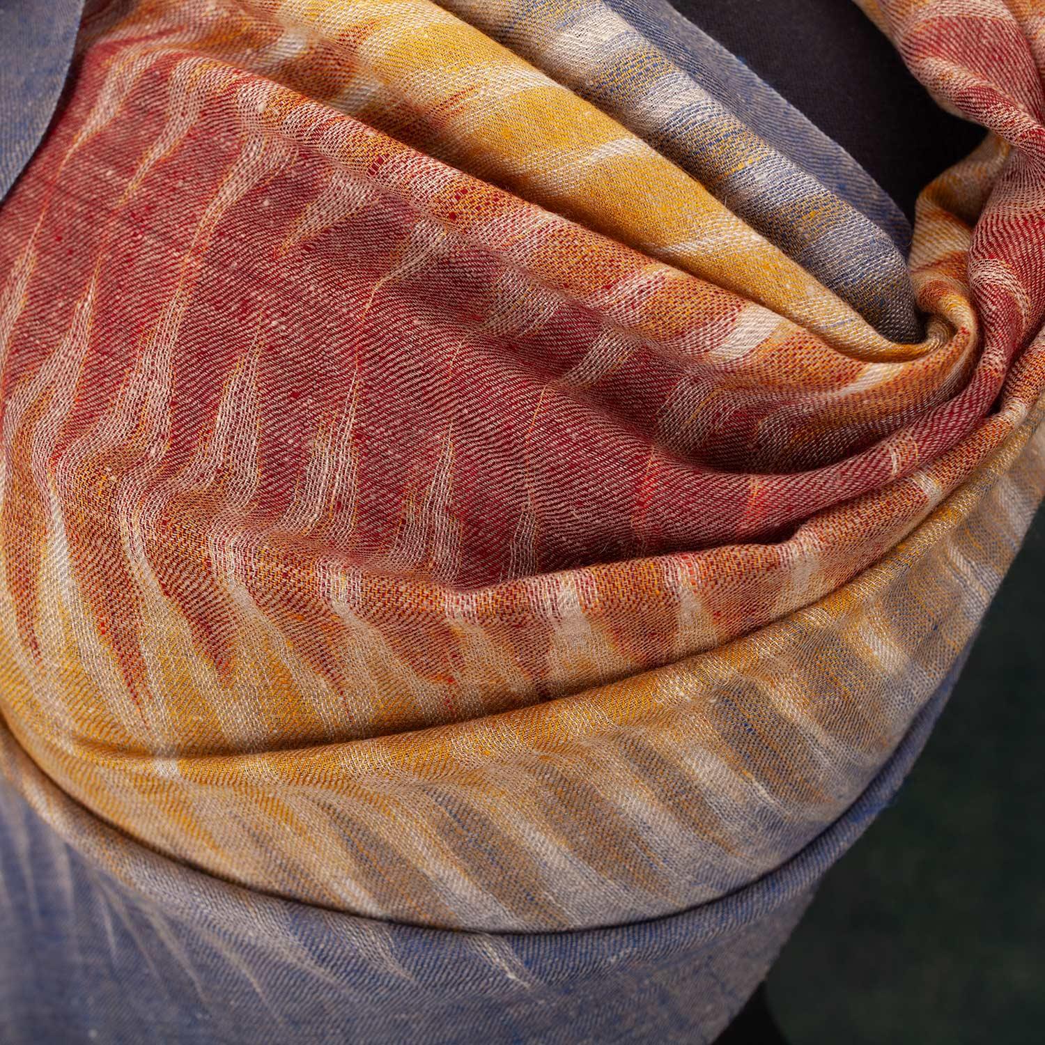 Ikat Cashmere Pashmina Sunrise - Image 3