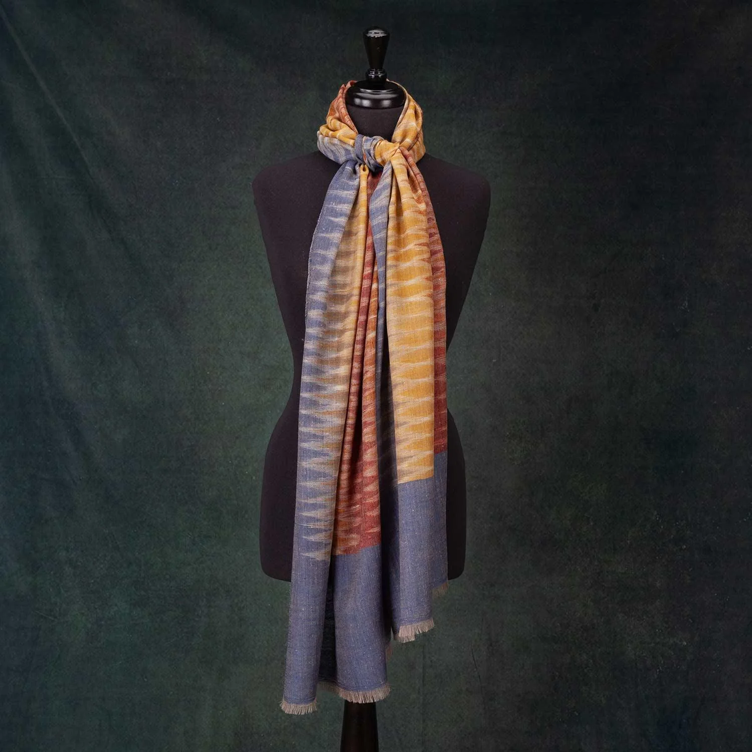 Ikat Cashmere Pashmina Sunrise - Image 4