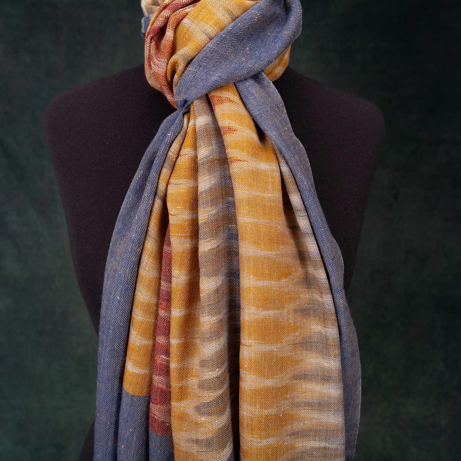 Ikat Cashmere Pashmina Sunrise - Image 6