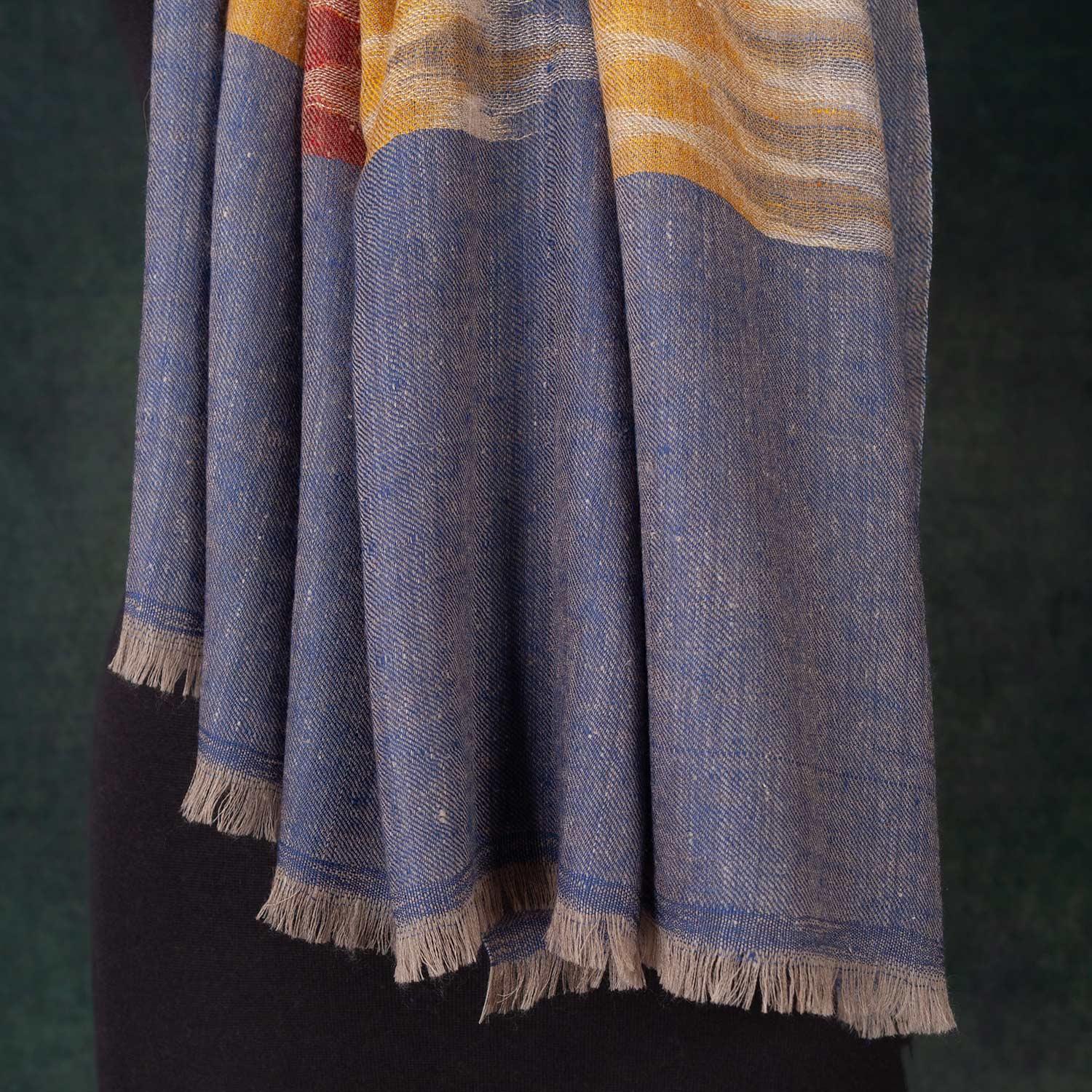Ikat Cashmere Pashmina Sunrise - Image 7