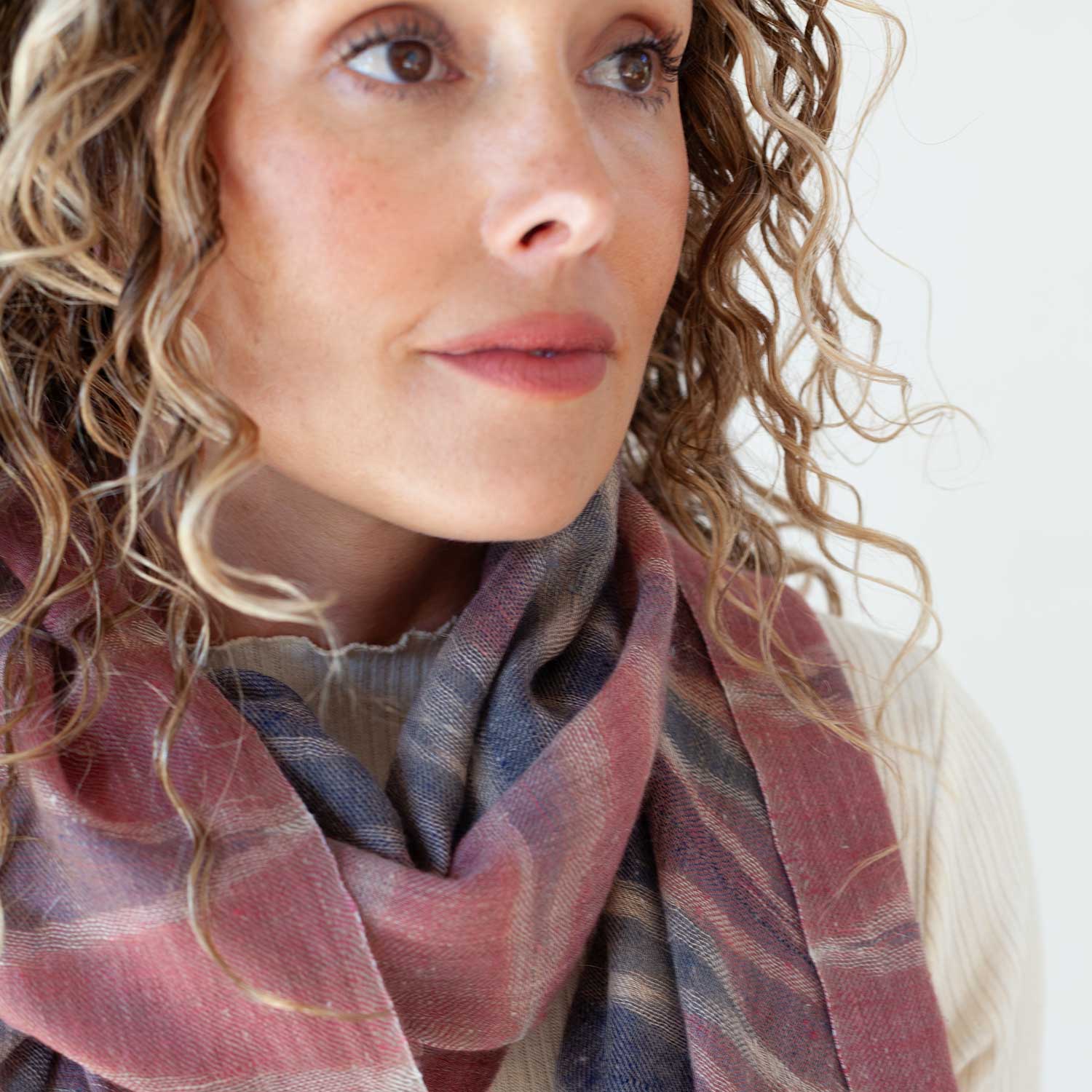Ikat Cashmere Pashmina Sunset - Image 2