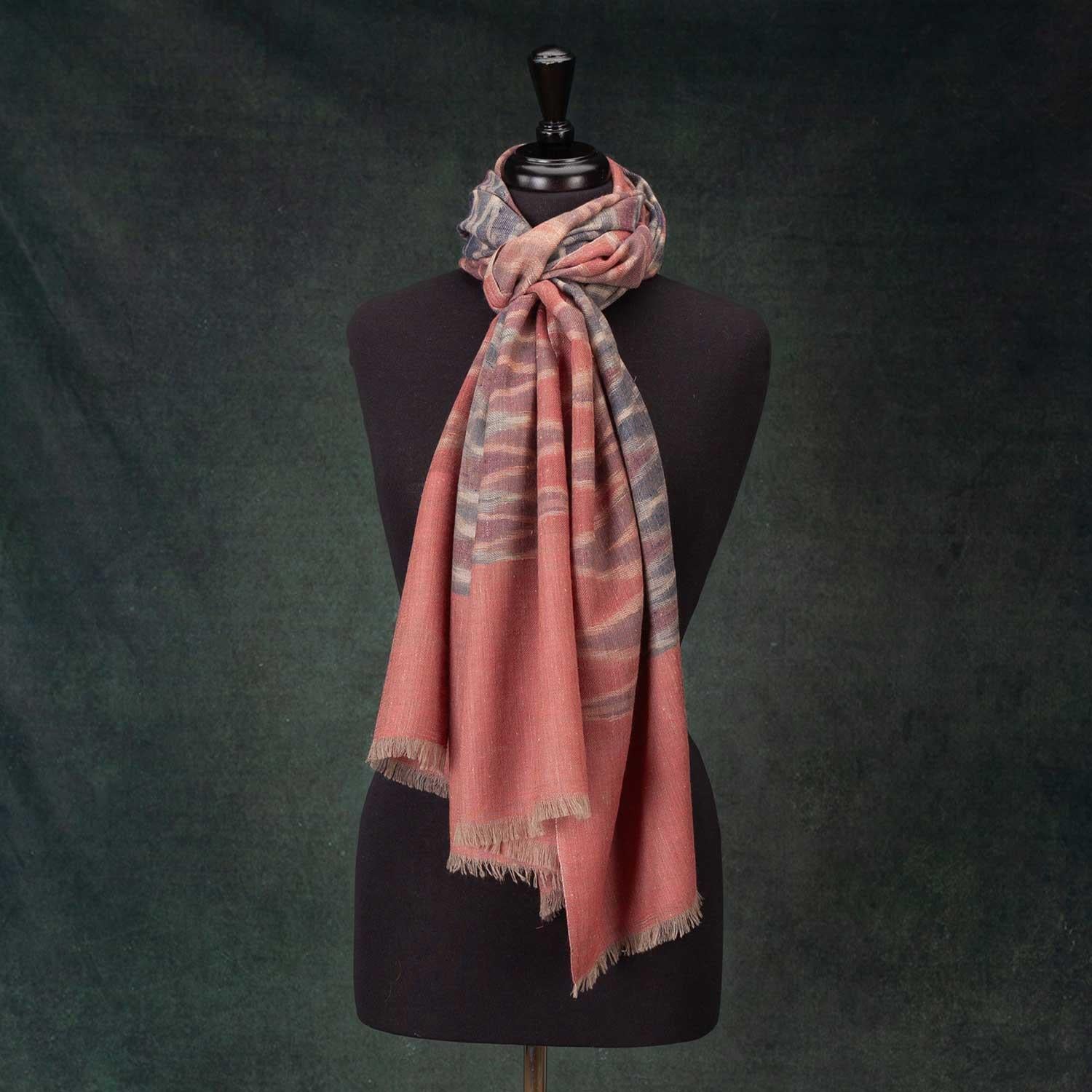 Ikat Cashmere Pashmina Sunset - Image 6
