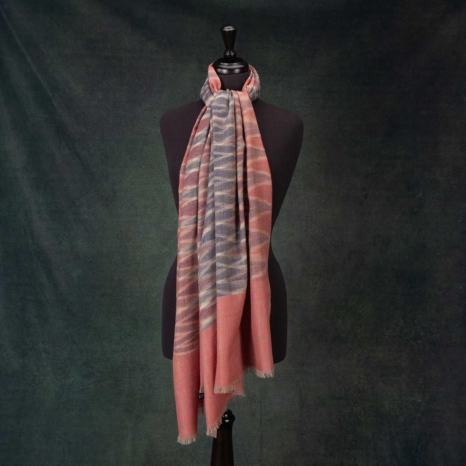 Ikat Cashmere Pashmina Sunset - Image 8