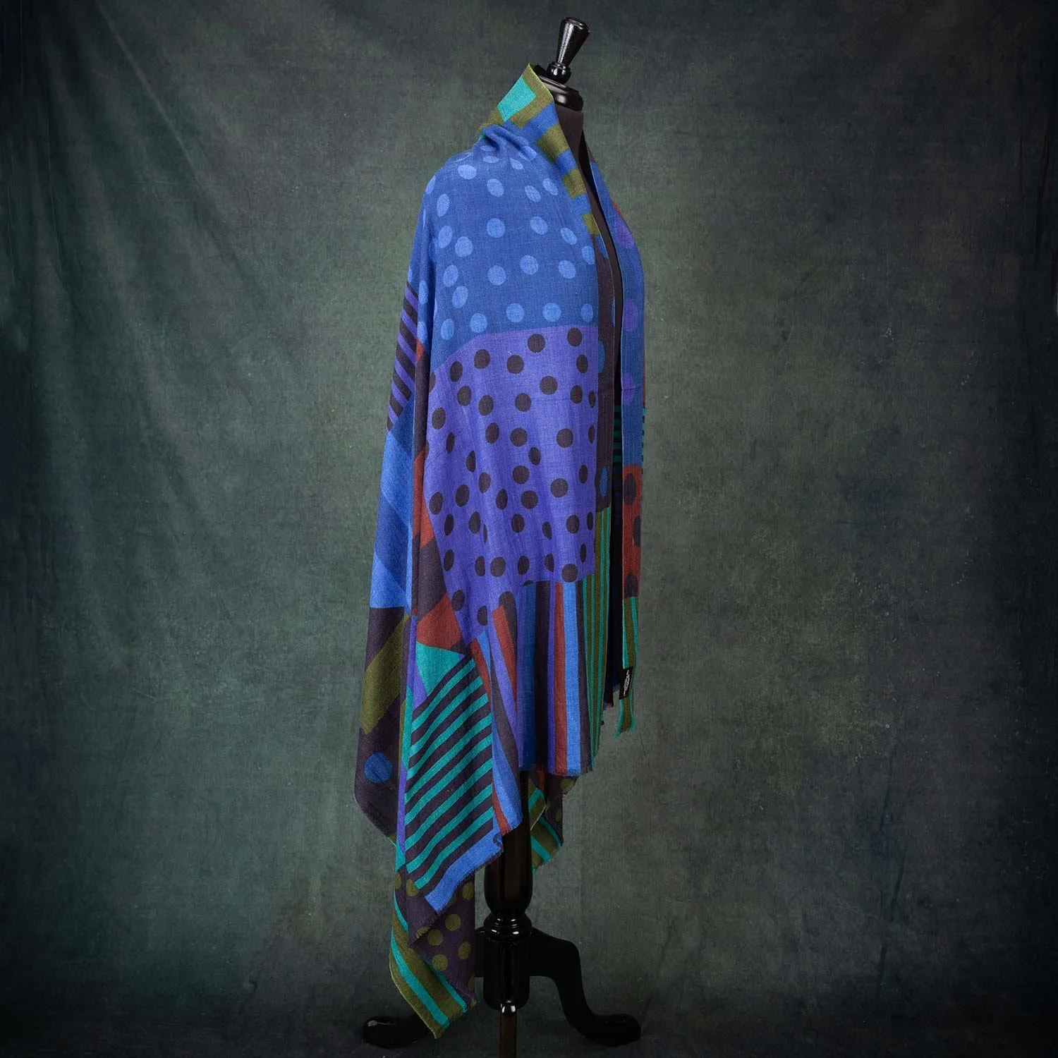 Luxe Geometric Shawl Midnight - Image 6