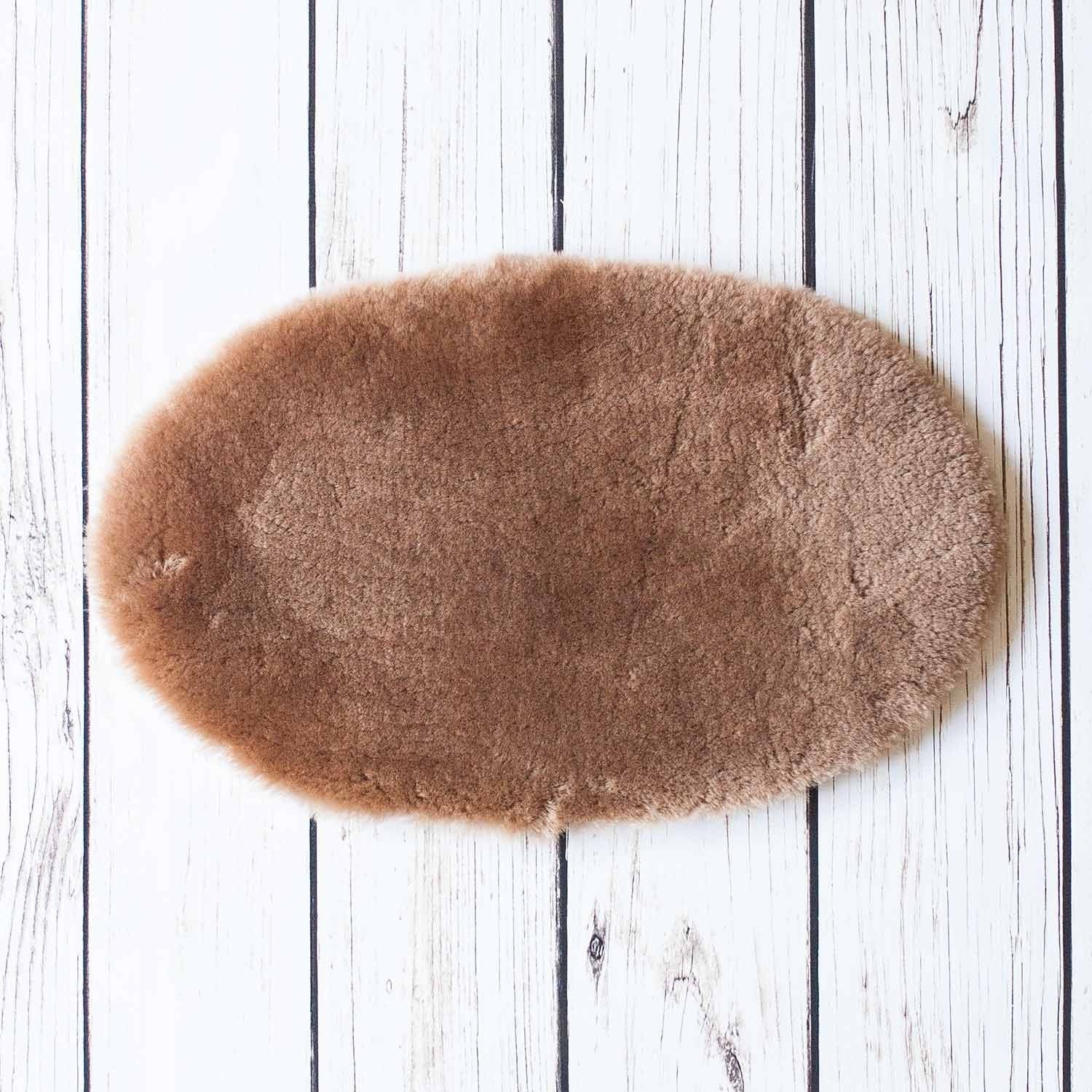 Luxury Oval Sheepskin Pet Bed - Image 4