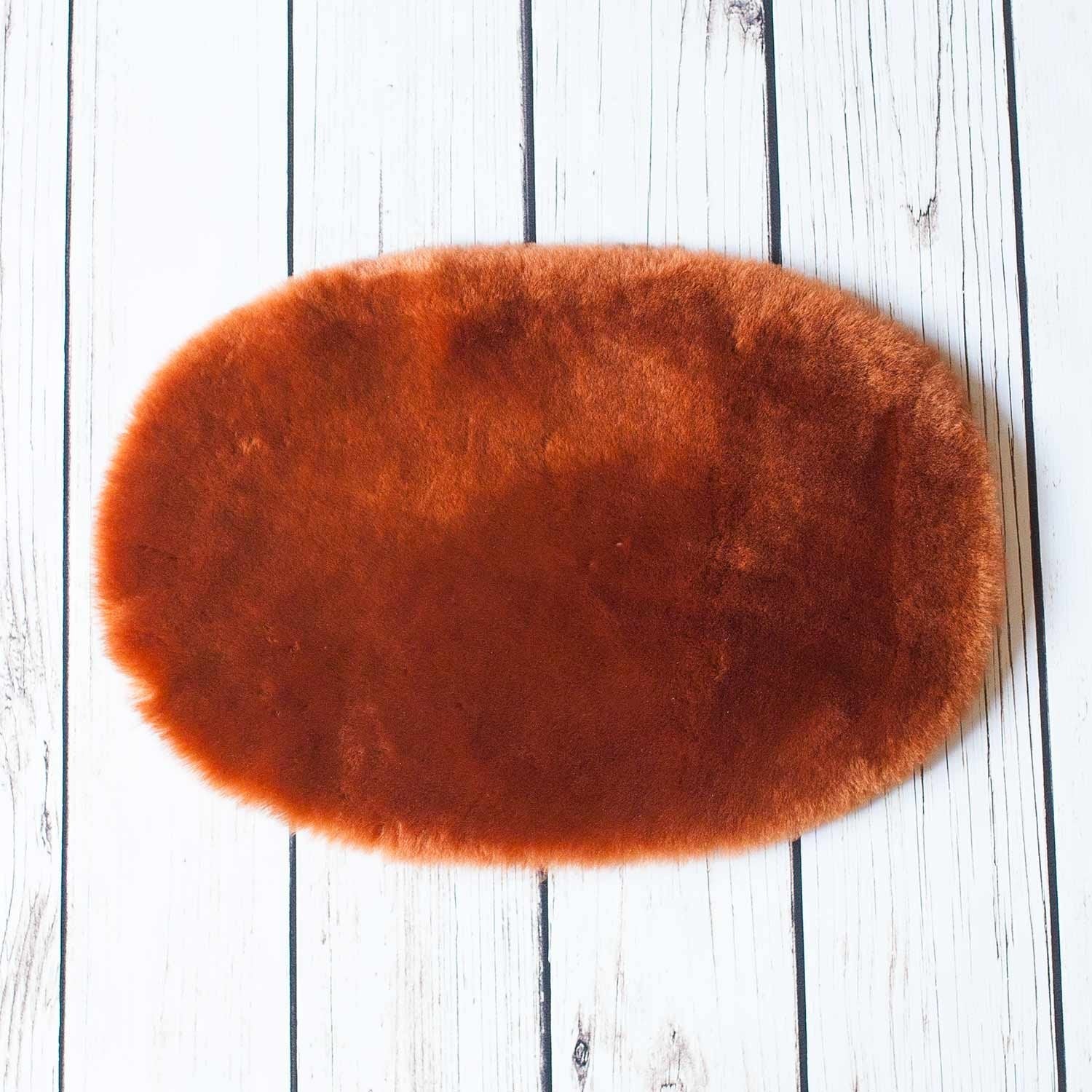 Luxury Oval Sheepskin Pet Bed - Image 9