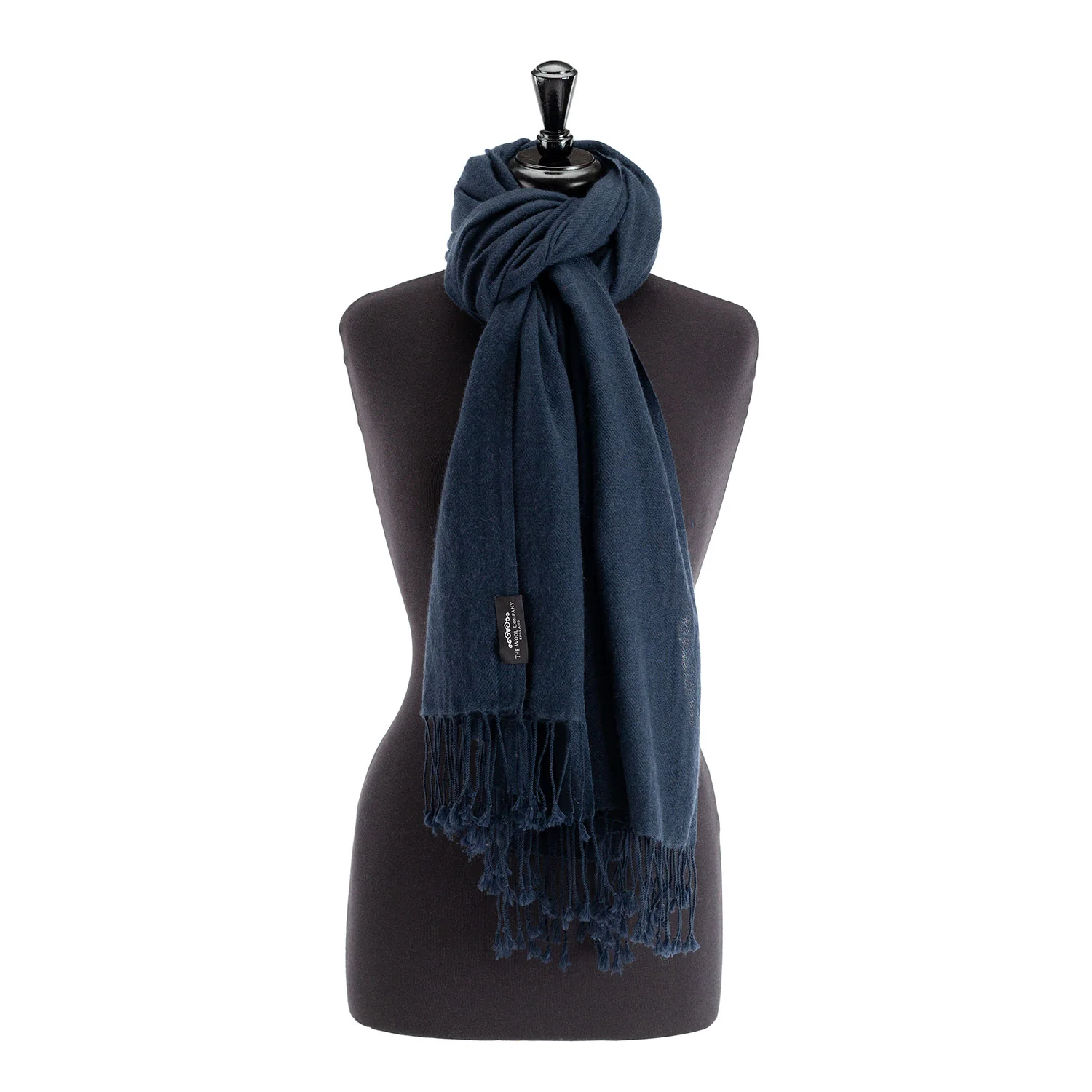 Luxury Pashmina Shawl Blueberry - Image 7
